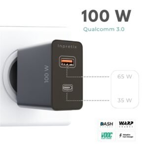 100W Dash charger for laptop and mobile with Qualcomm 3.0 fast charging