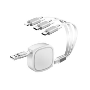 MULTICABLE - 3 IN 1 RETRACTABLE - 2.4A FAST CHARGE